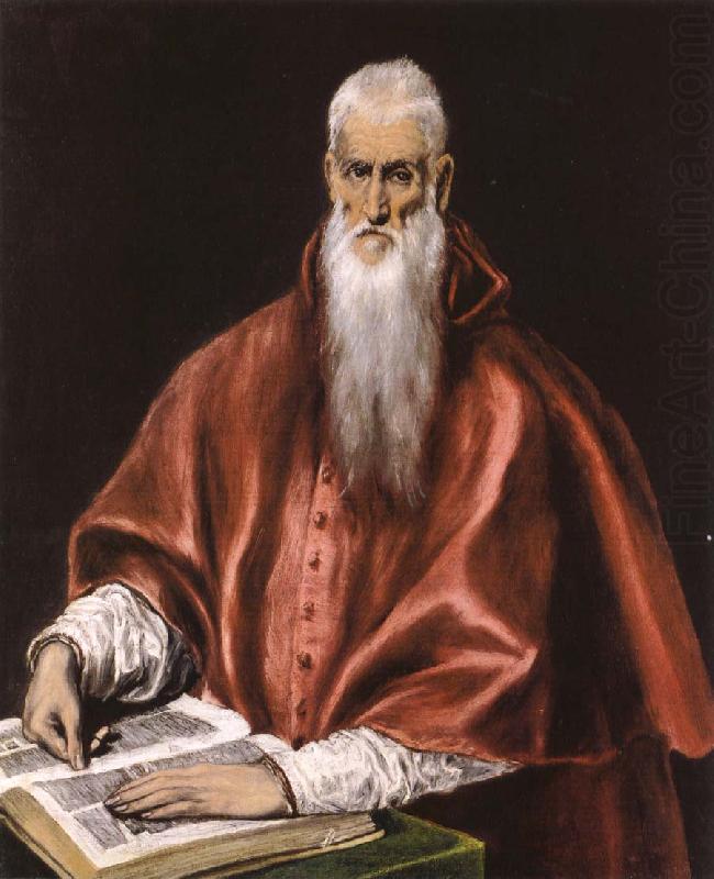 St Jerome as Cardinal, El Greco